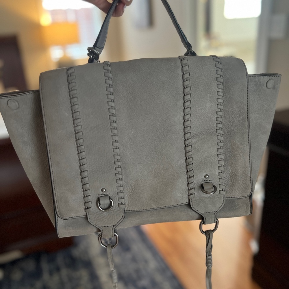 Rebecca Minkoff suede leather satchel
